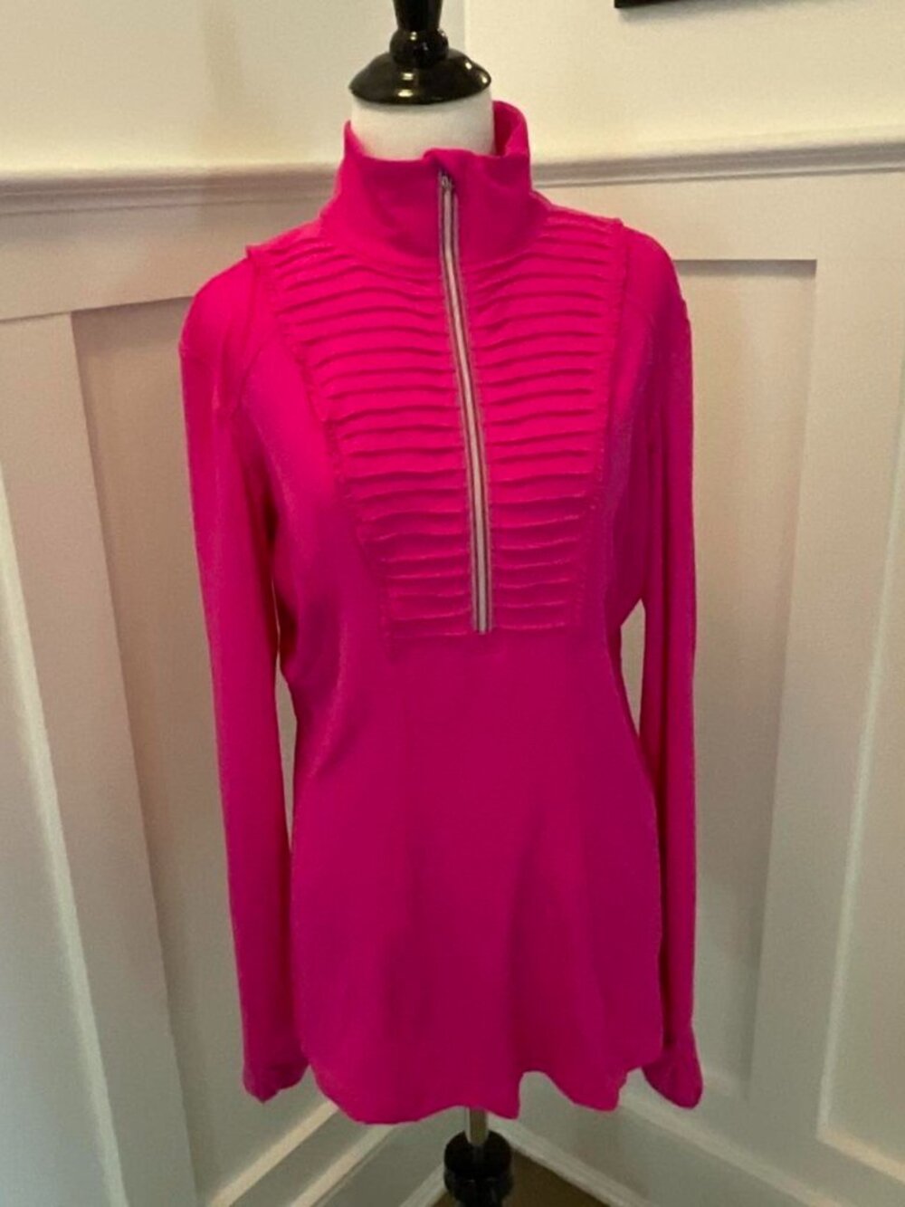 Lululemon Women's Pink Half-Zip Pullover | Thumbholes | Size 12 | Like New